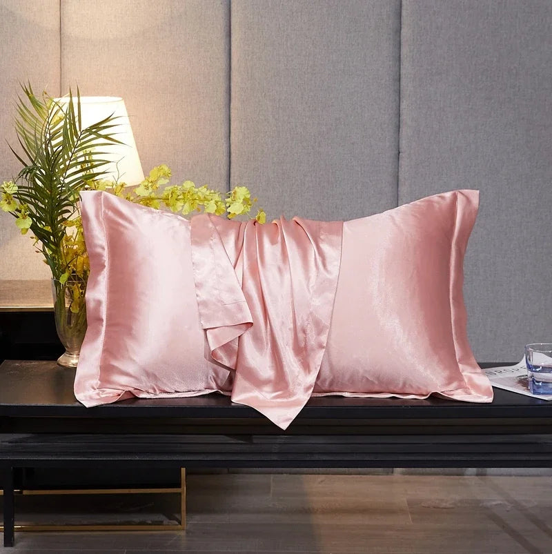 Rayon Pillowcase No Zipper Pillow Cover High-End Solid Color Cover Pillow 48x74 Pillow Case Cover