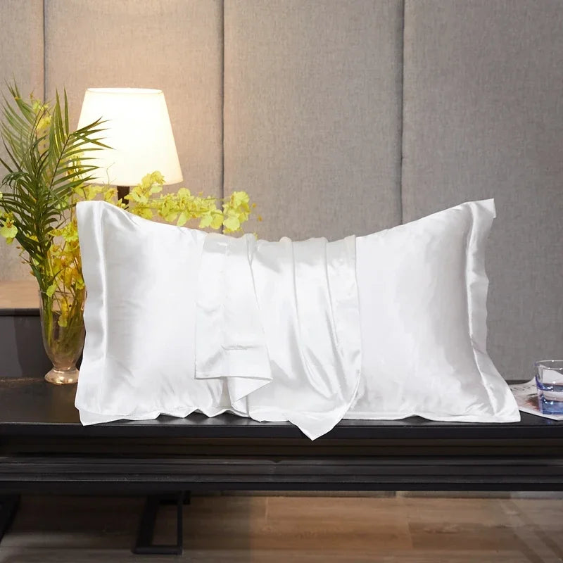 Rayon Pillowcase No Zipper Pillow Cover High-End Solid Color Cover Pillow 48x74 Pillow Case Cover