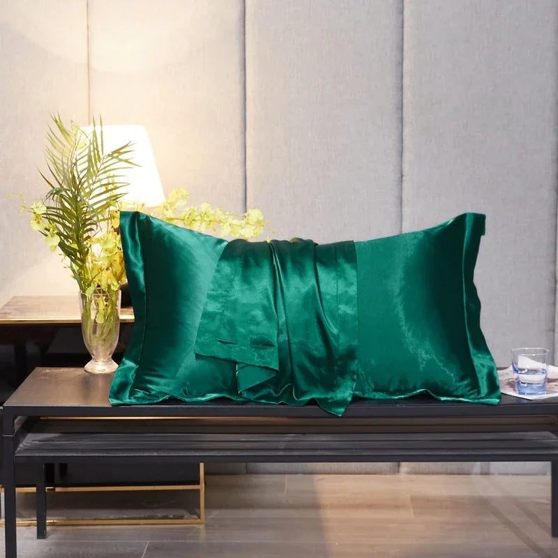 Rayon Pillowcase No Zipper Pillow Cover High-End Solid Color Cover Pillow 48x74 Pillow Case Cover