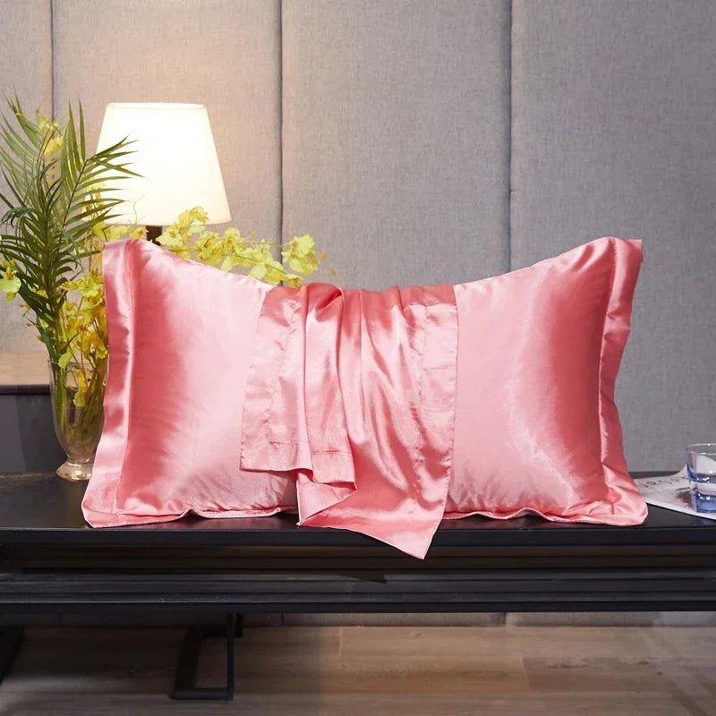 Rayon Pillowcase No Zipper Pillow Cover High-End Solid Color Cover Pillow 48x74 Pillow Case Cover