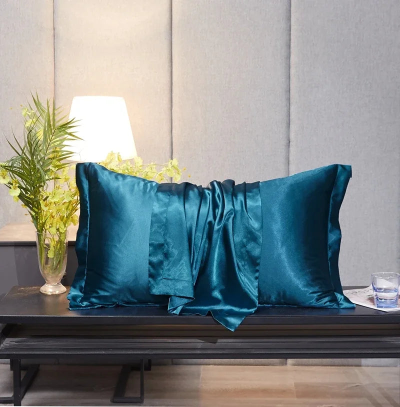 Rayon Pillowcase No Zipper Pillow Cover High-End Solid Color Cover Pillow 48x74 Pillow Case Cover