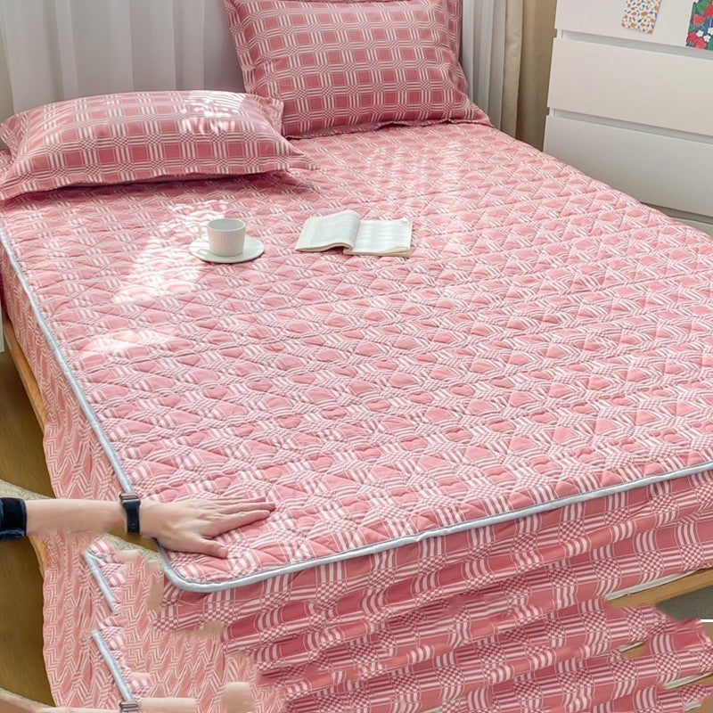 Sandwich Fitted Sheet Comes With Pillow Case Protector