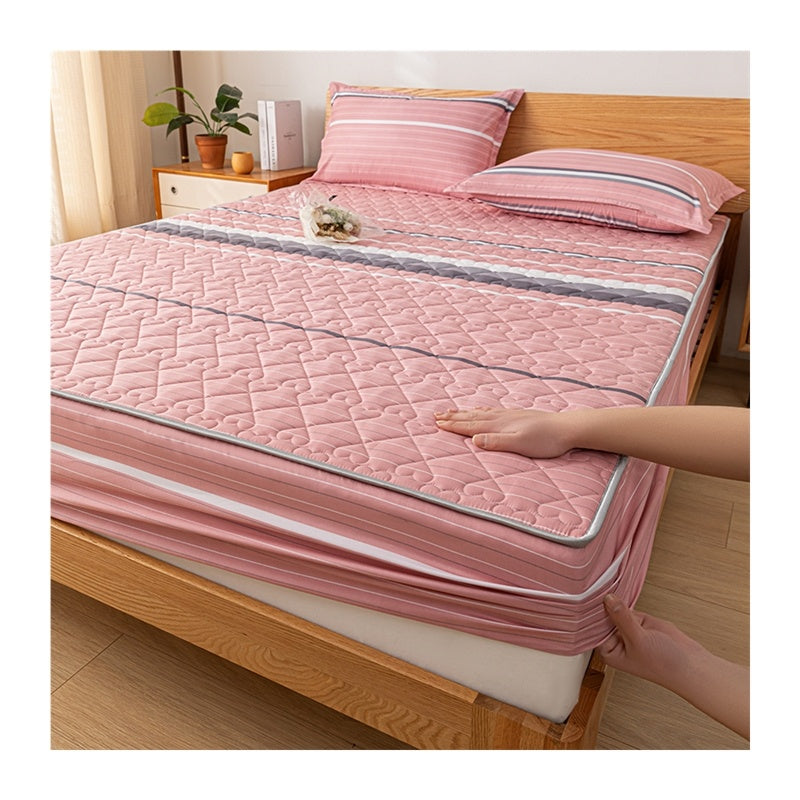 Sandwich Fitted Sheet Comes With Pillow Case Protector