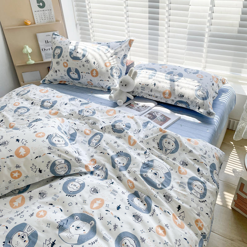 Conjunto retro floral pequeño de cuatro piezas