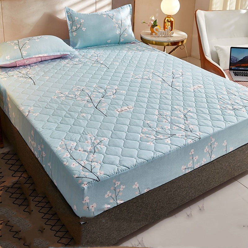 Sandwich Fitted Sheet Comes With Pillow Case Protector
