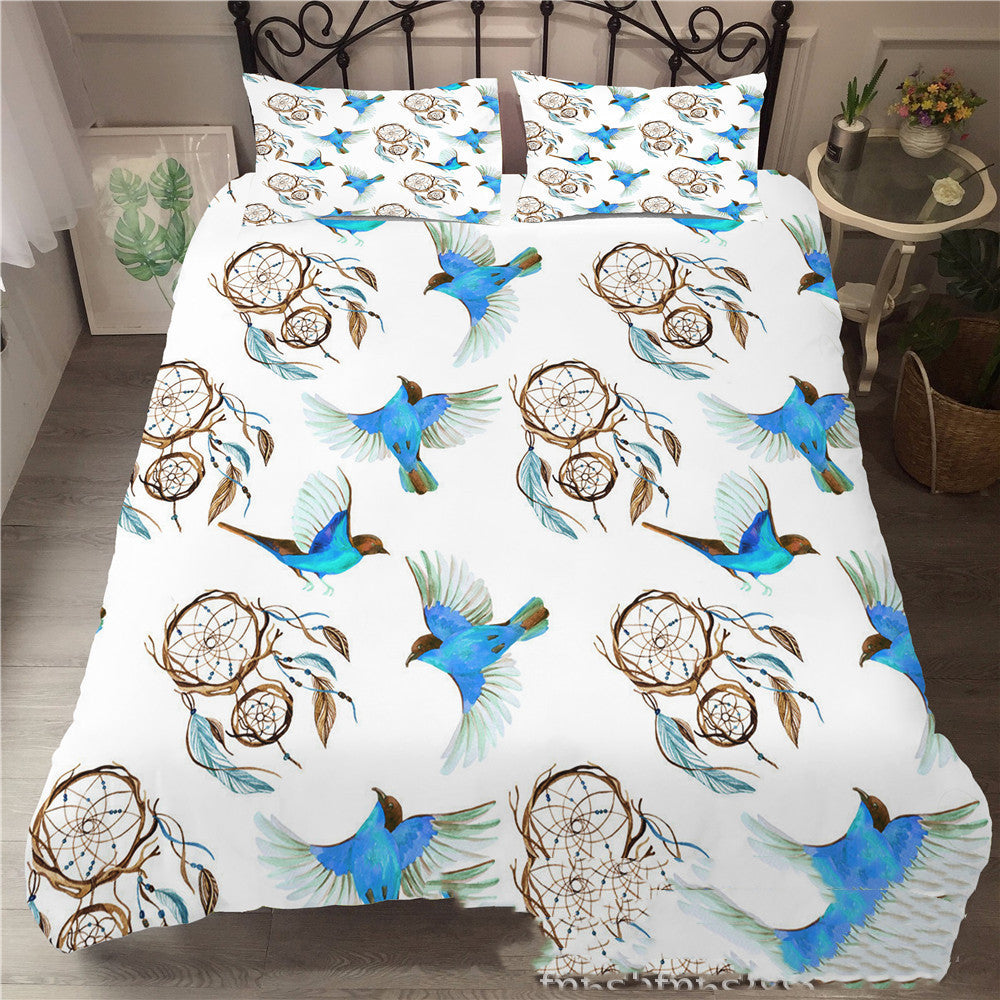 Conjunto de tres piezas de textiles para el hogar con atrapasueños 3D europeos y americanos
