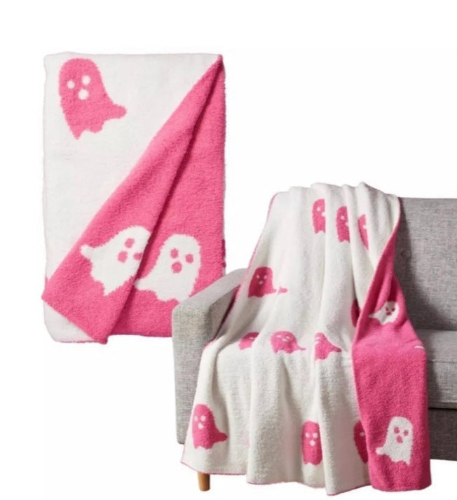 Manta de terciopelo medio Manta fantasma tejida