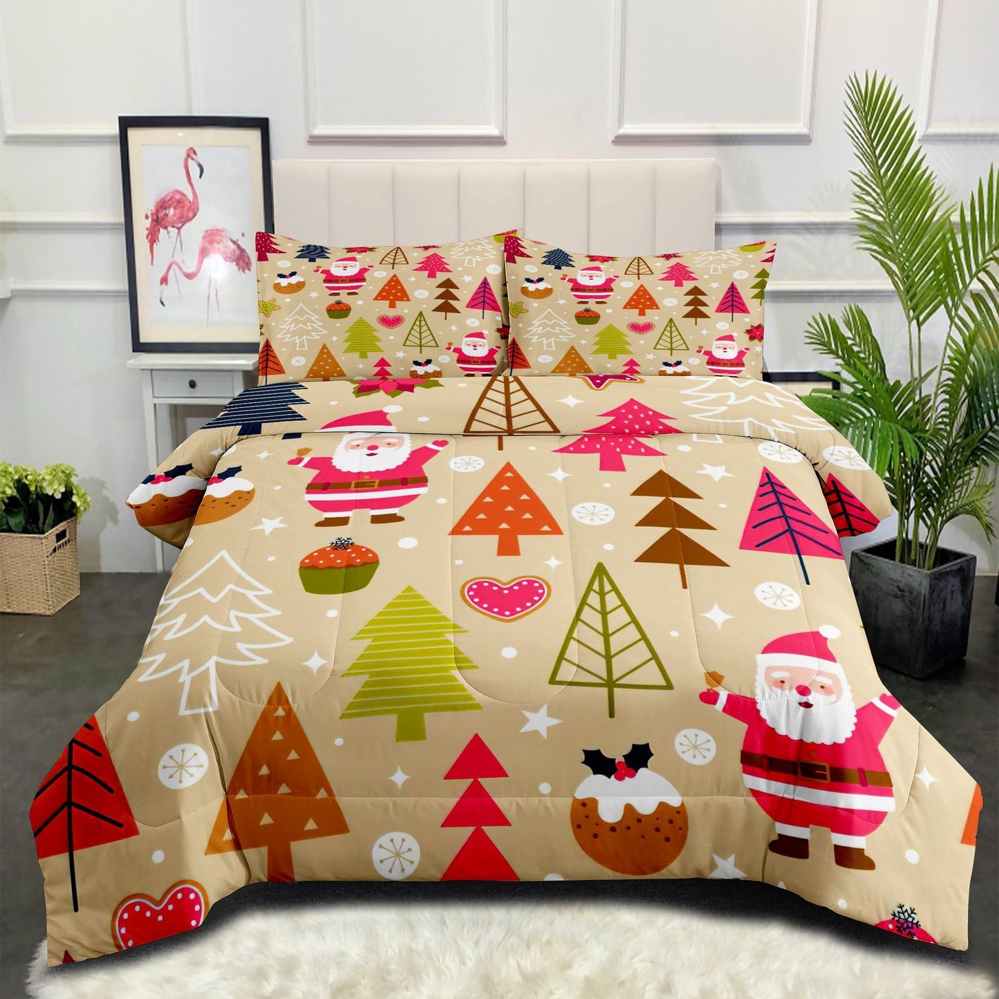 Regalo de ropa de cama sencilla con forma de muñeco de nieve