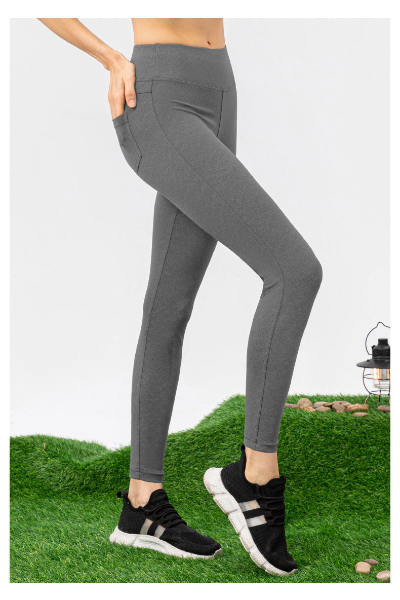 Women Denim Yoga Pants High Waist Shaping Sports Pants High Elastic Tight Running Fitness Pants