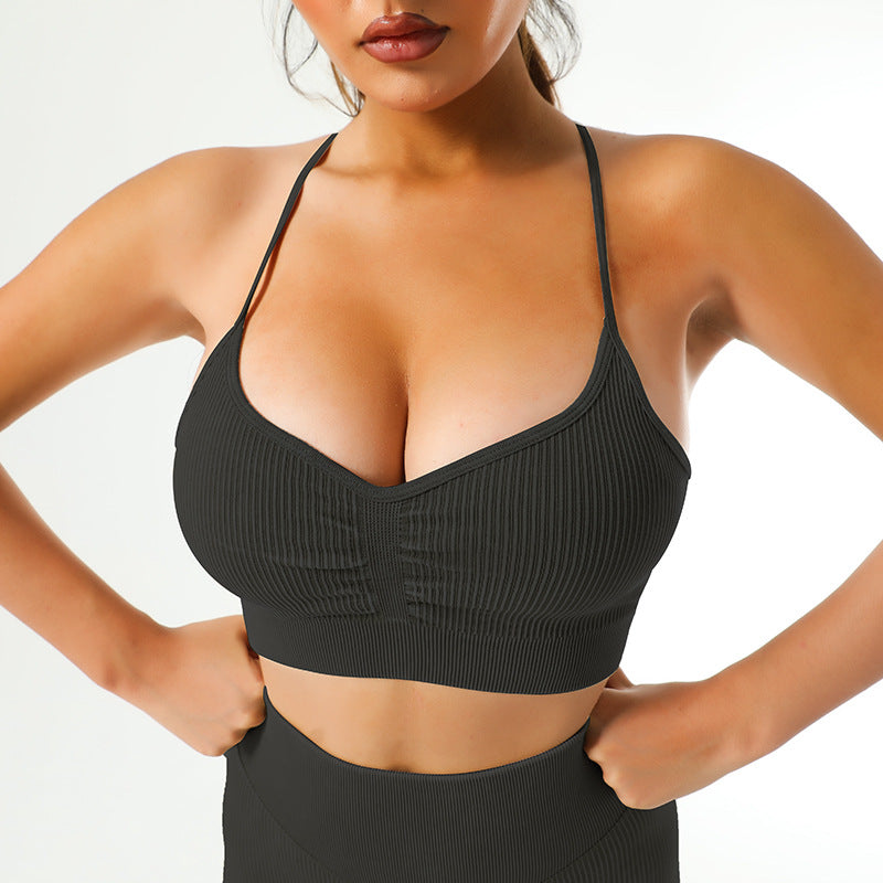Shockproof Sports Underwear One Piece Quick Drying Fitness Yoga Bra Wireless Sports Vest