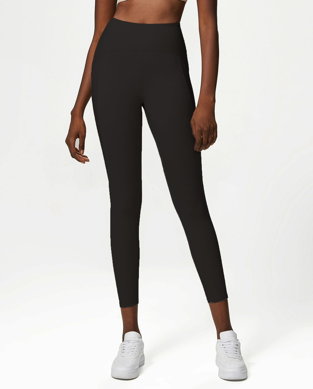 Nude Feel Yoga Pants Women Anti Curling Peach Hip Fitness Pants Sports Tights