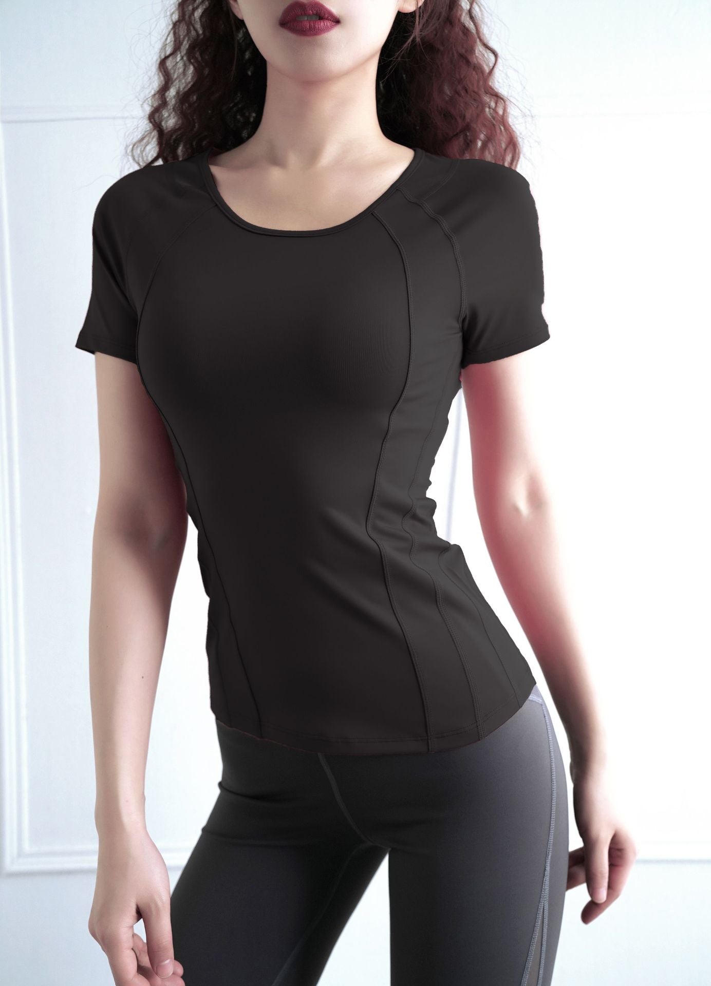 Yoga Clothing Top Women Sports Top Sports Tights Short Sleeve Summer Workout Exercise T shirt