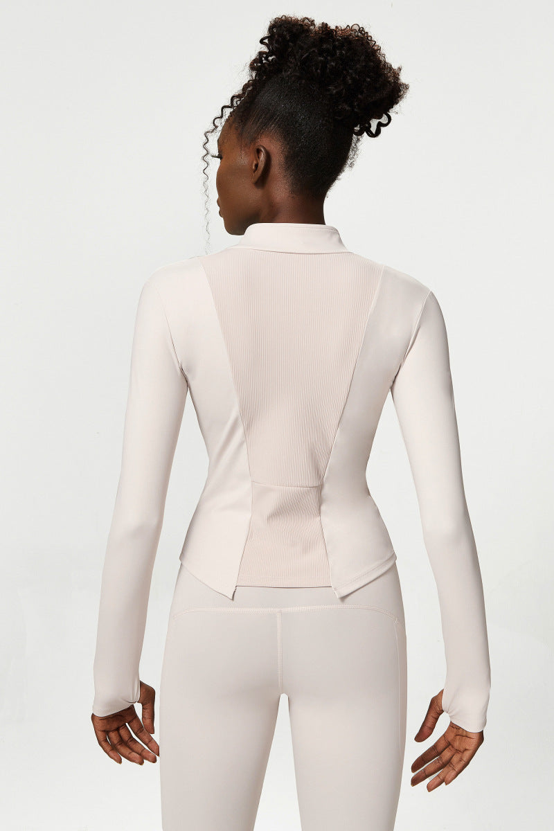 Nude Feel Zipper Yoga Clothes Jacket Autumn Winter Fitness Clothes Jacket Sports Top Women