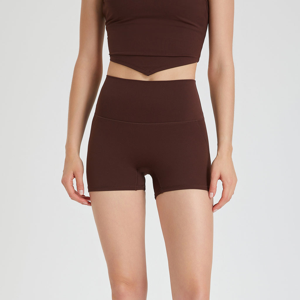 High Waist Peach Hip Lifting Pants No Embarrassment Line Sports Shorts Running Fitness Yoga Pants Women
