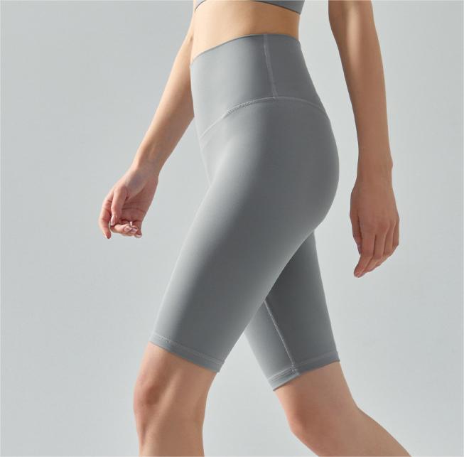 Fifth Pants Cool Yoga Shorts Skin-Friendly Hip Lifting Nude Feel Outdoor Cycling Pants High Elastic Sports Workout Clothes