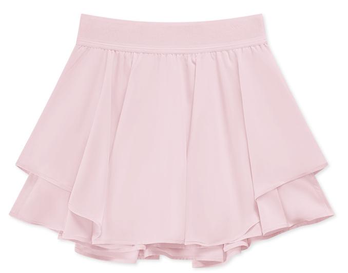 Jupe de tennis synthétique deux pièces refroidie à l'eau, séchage rapide, doublure, sac latéral, short de yoga anti-exposition pour femme