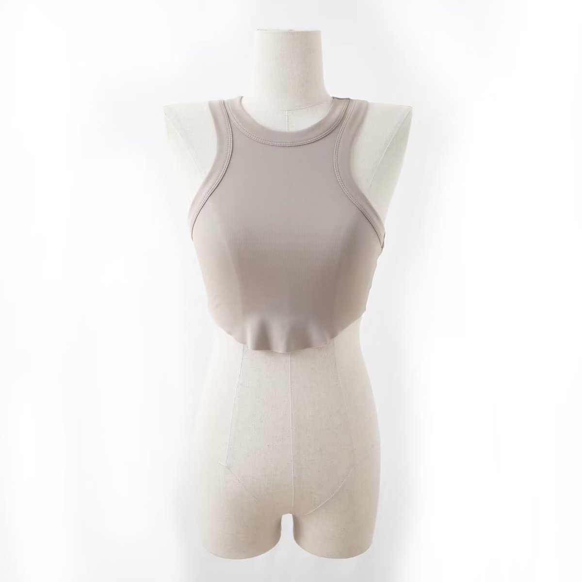 Chaleco deportivo para mujer, fitness, yoga, baile, running, acolchado para el pecho, rayas hundidas, con forma de I, de secado rápido.