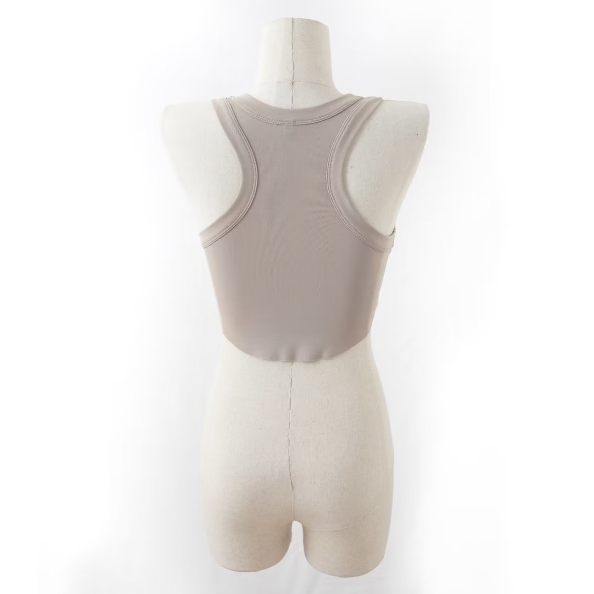 Chaleco deportivo para mujer, fitness, yoga, baile, running, acolchado para el pecho, rayas hundidas, con forma de I, de secado rápido.