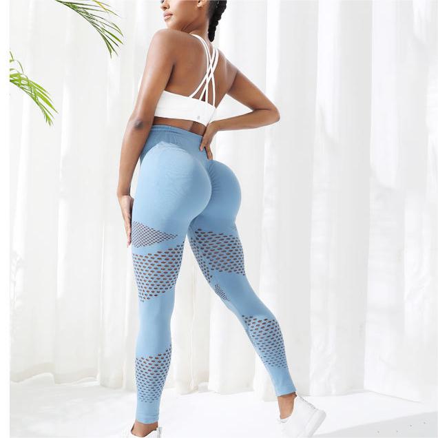 Hollow Out Cutout Yoga Pants Women High Waist Hip Lift Sports Leggings Outerwear Fitness Pants No Embarrassment Line Sports Pants Women