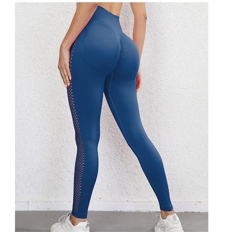 Pantalones de yoga con cortes ahuecados para mujer, ropa de entrenamiento, leggings deportivos de cintura alta con realce de cadera, pantalones de entrenamiento, ropa de yoga sin costuras