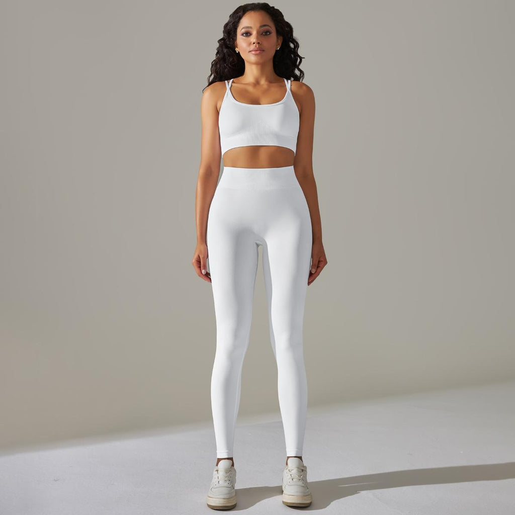 Soutien-gorge d'exercice pour le dos, modelage abdominal, taille haute, collants de levage des hanches, vêtements de yoga, leggings sains