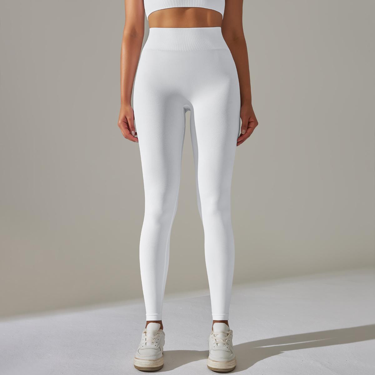 Pantalones de yoga de punto sin costuras que contraen el abdomen y levantan la cadera, absorben la humedad, pantalones de entrenamiento, leggings sexys para adelgazar la cadera para mujer