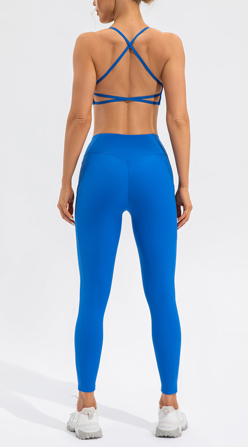 Sujetador de yoga con tacto nude para mujer, ropa interior deportiva a prueba de golpes, push up, espalda de belleza, sujetador de fitness
