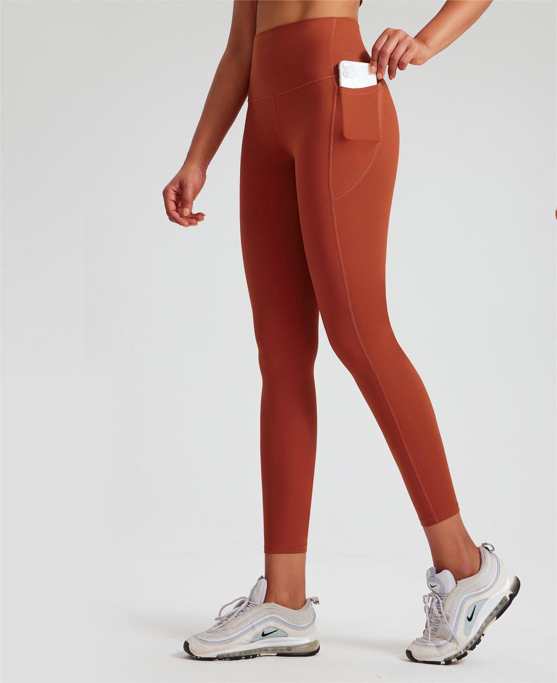 Antibacterial High Elastic Nude Feel Yoga Pants High Waist Shaping Peach Hip Exercise Workout Pants Women