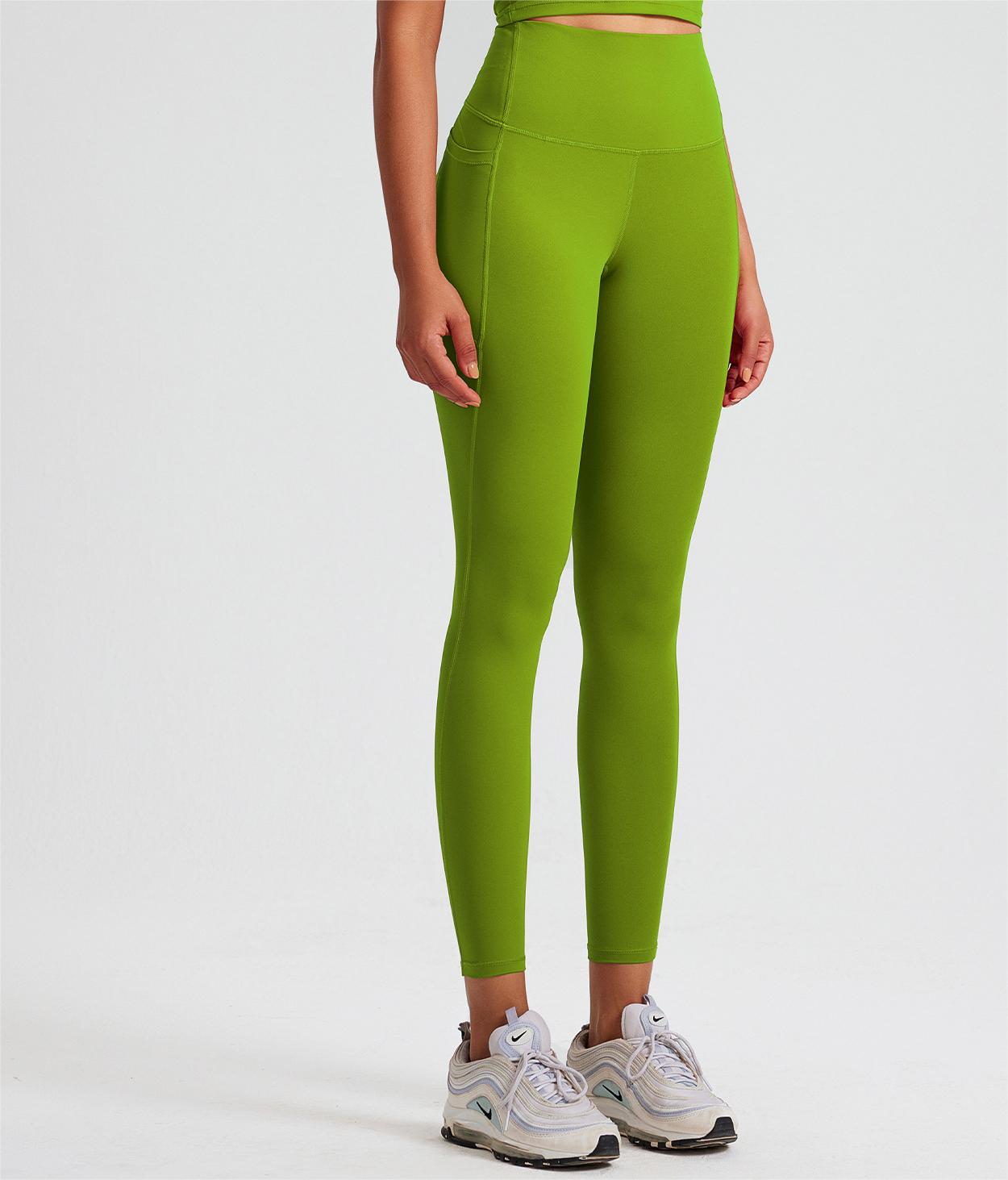 Antibacterial High Elastic Nude Feel Yoga Pants High Waist Shaping Peach Hip Exercise Workout Pants Women