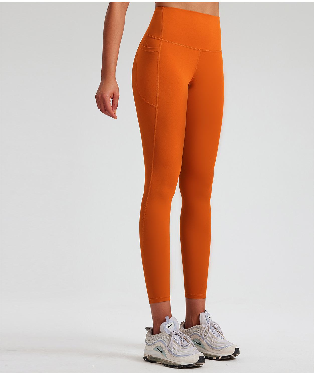 Antibacterial High Elastic Nude Feel Yoga Pants High Waist Shaping Peach Hip Exercise Workout Pants Women