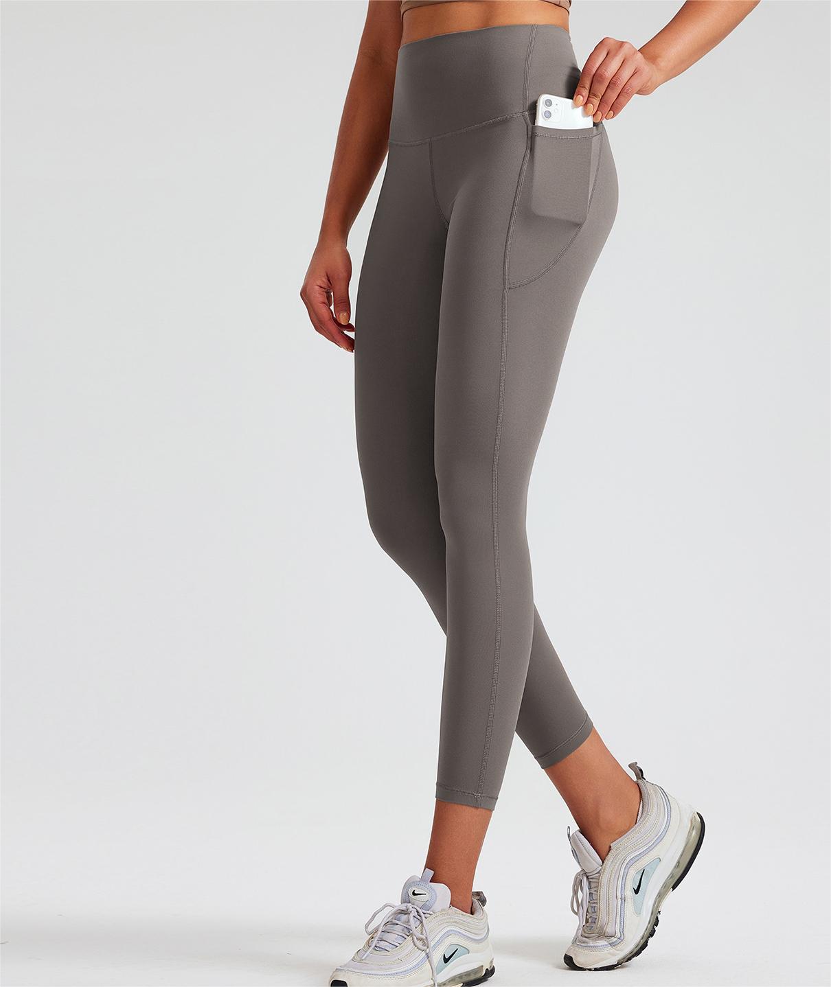 Antibacterial High Elastic Nude Feel Yoga Pants High Waist Shaping Peach Hip Exercise Workout Pants Women
