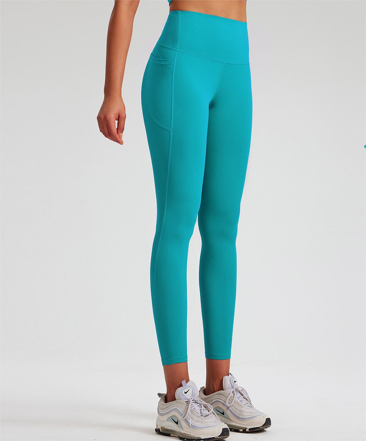 Antibacterial High Elastic Nude Feel Yoga Pants High Waist Shaping Peach Hip Exercise Workout Pants Women