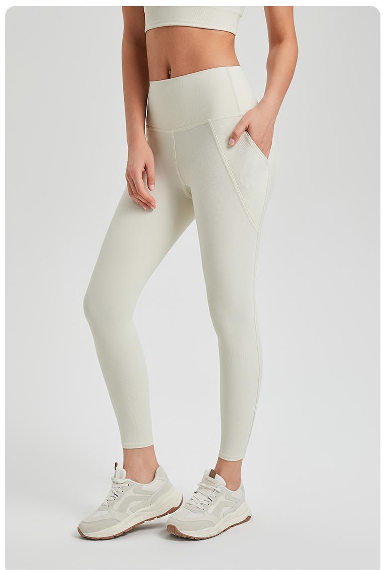 Pantalones de yoga para mujer, cintura alta, color melocotón, levantamiento de cadera, leggings deportivos para correr, ropa de yoga para fitness, ropa exterior, pantalones