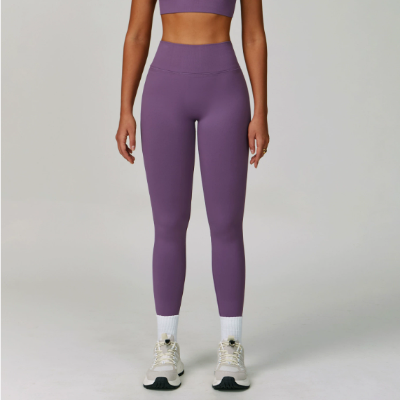 Peach Hip Seamless Yoga Pants V Skinny Slimming Running Sports Quick Drying Fitness Trousers