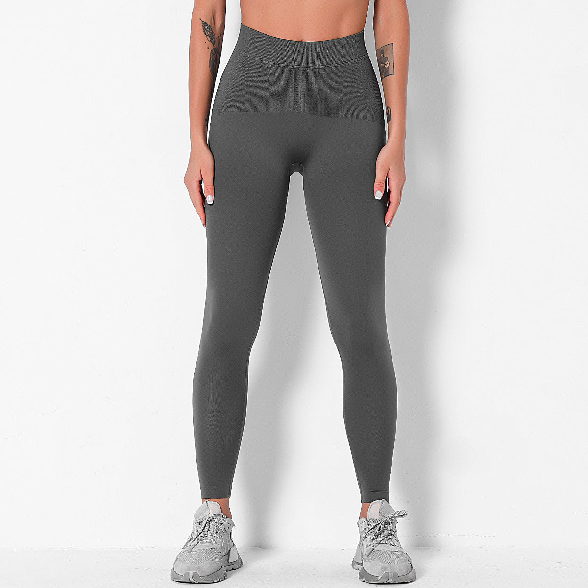 Quick-Drying Hip-Lifting Seamless Slim Yoga Exercise Workout Pants Sexy Breathable Hip-Showing Leggings
