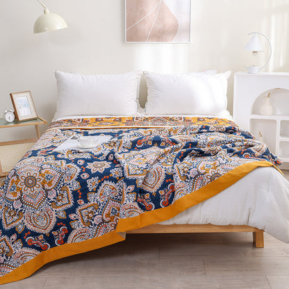 Cotton Multi-layer Gauze Towel Quilt Three-piece Set