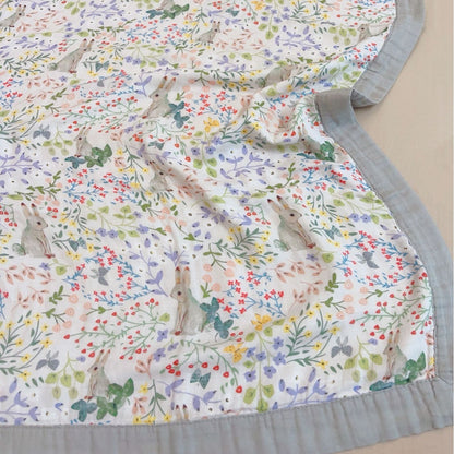 Summer Air Conditioning Blanket Bamboo Cotton Four-layer Yarn Single Child Cool Feeling Quilt Thin Blanket