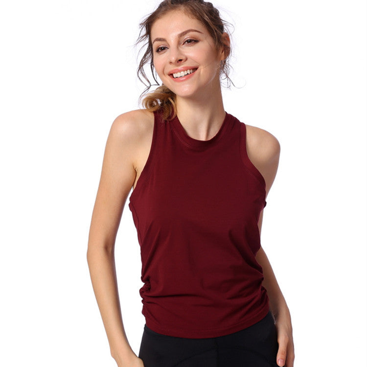Chaleco deportivo de verano para mujer, para correr, fitness, entrenamiento de espalda, ropa de yoga, sin almohadilla para el pecho