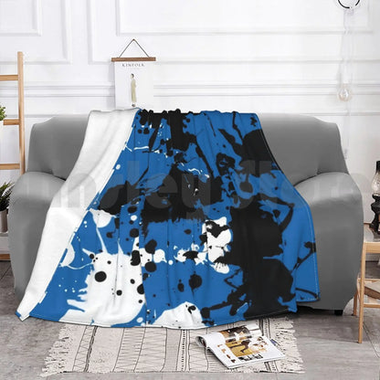 Inter Paint Spill Blanket Fashion Custom Colours Football Footy Sport Soccer Italy Inter Italian Park Pattern