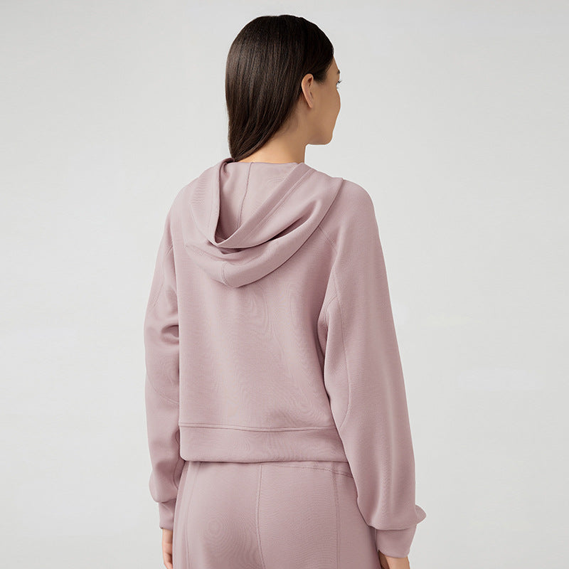 90Autumn Winter Women Casual All Match Hoodie Loose Slimming Fitness Exercise Yoga Clothes Top