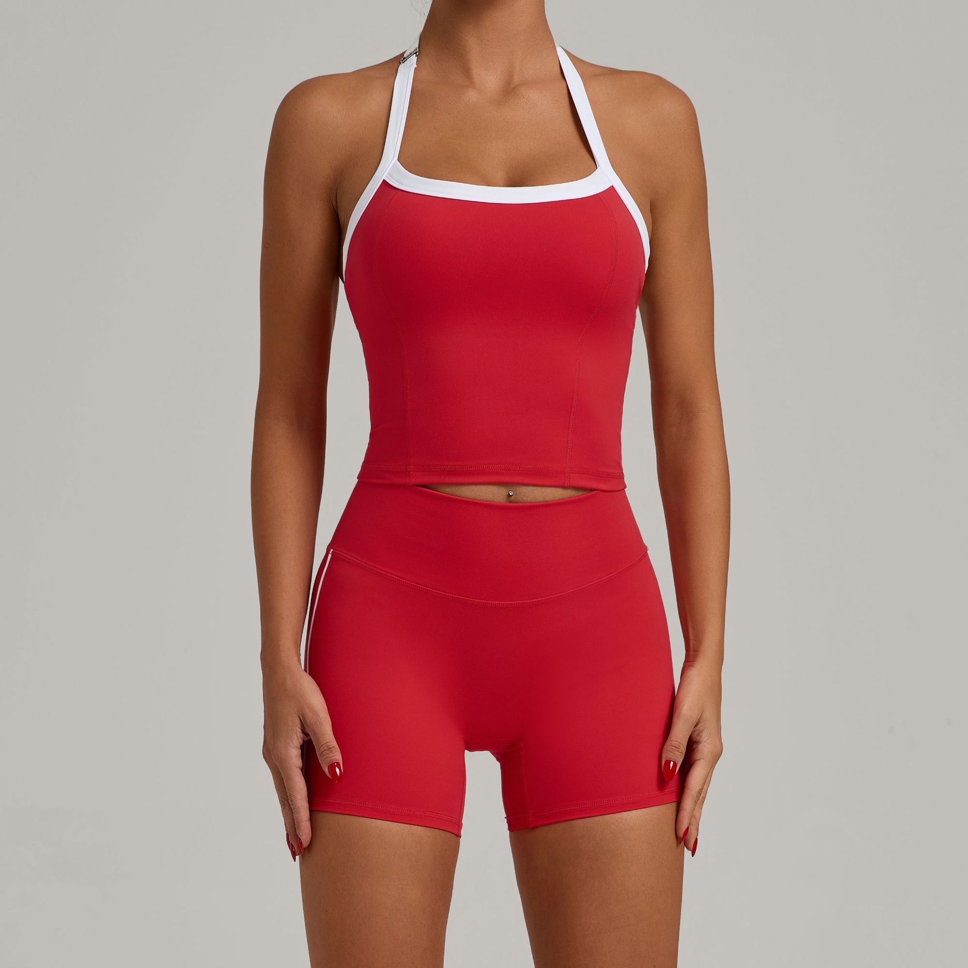 Tight Brushed Yoga Quick Drying Fitness Clothes Outdoor Running Sports Set Women