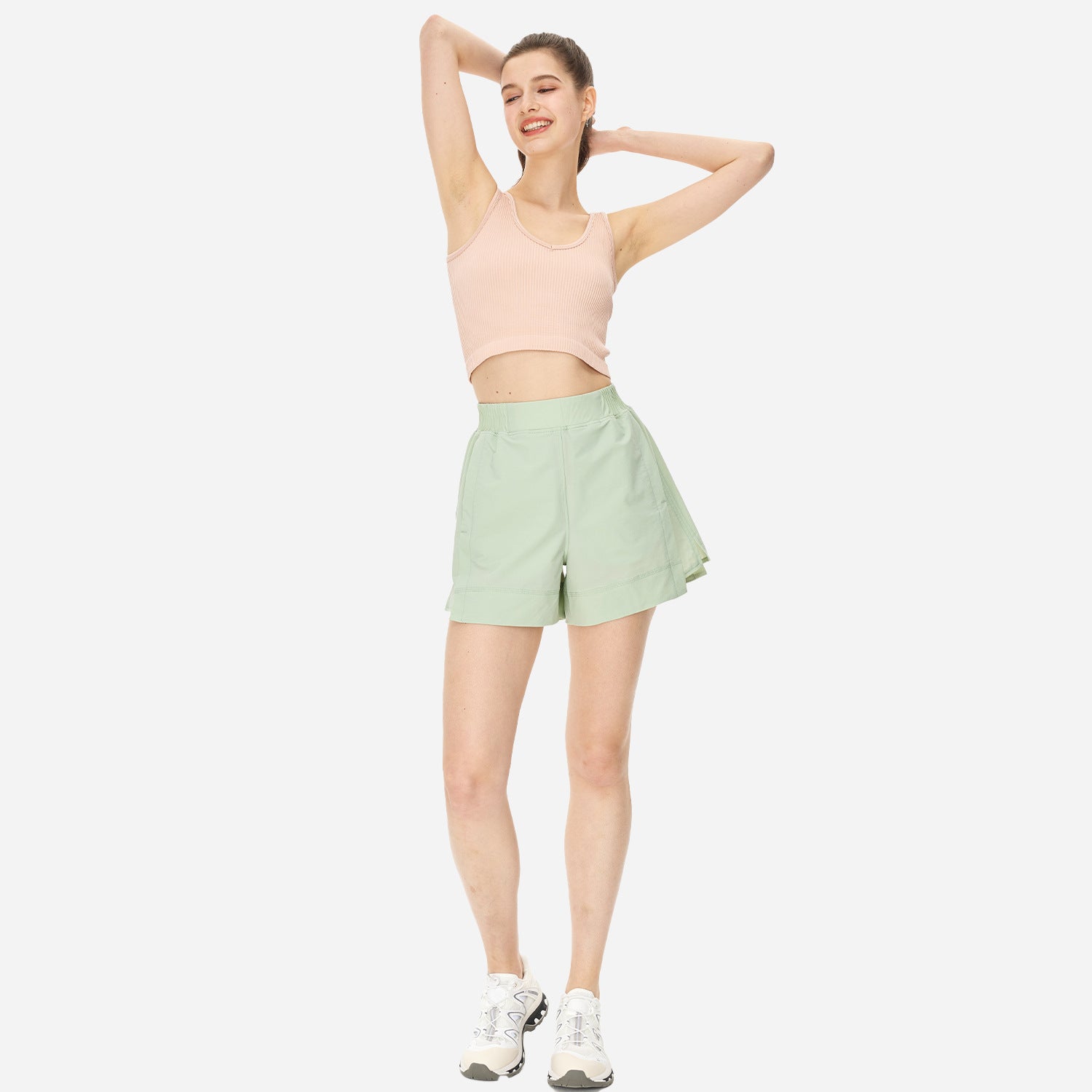 Arrival Strict Selection Yoga Pants Loose Sports Shorts Women Cloud Sense One Piece Waist Head Breathable Casual Shorts