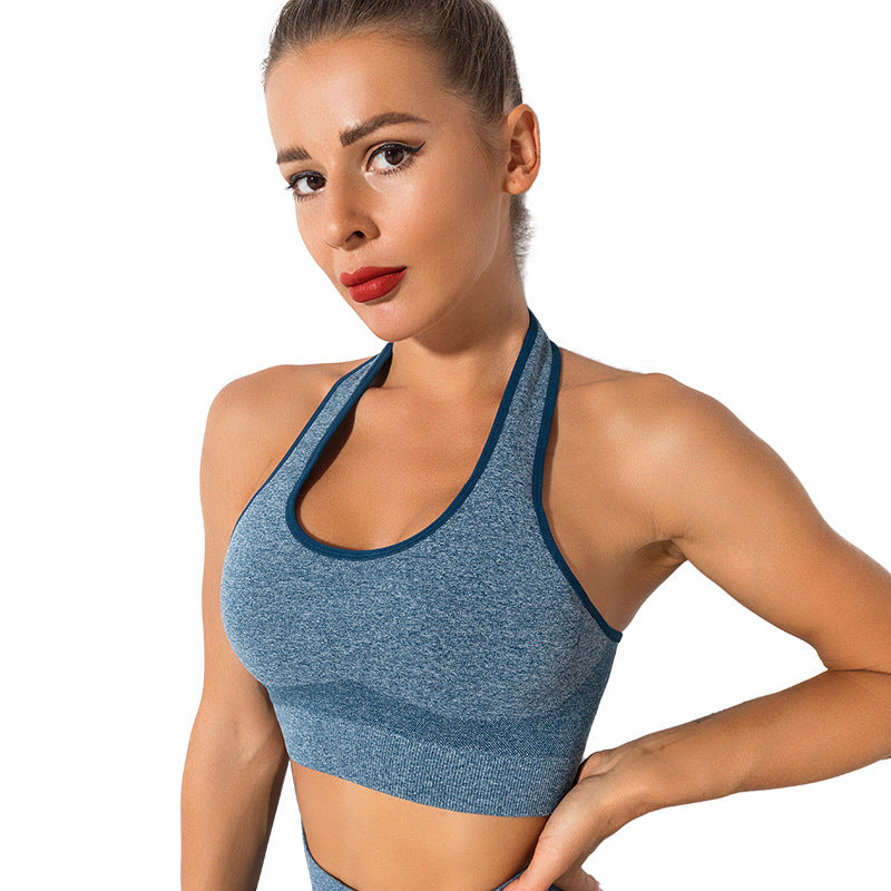 Beauty Back Exercise Underwear Women Seamless High Elastic Short Yoga Sports Bra