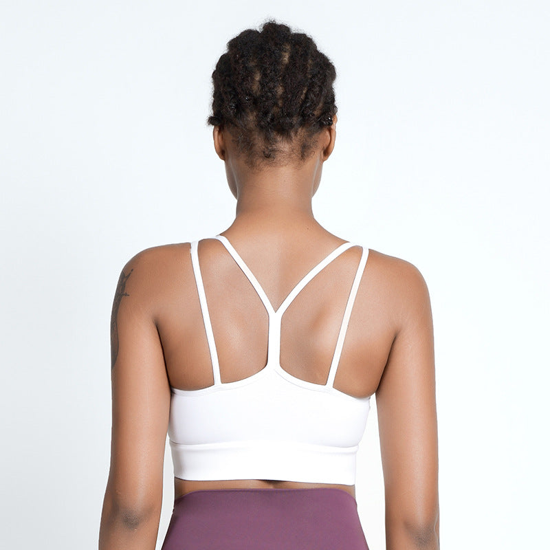 Sports Underwear for Women Spring Summer High Strength Beauty Back Fitness Vest Shaping Push up Yoga Bra Can Be Worn outside