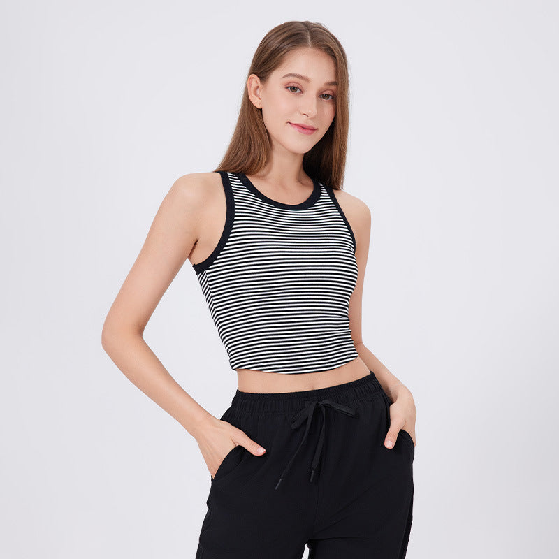 Ropa de yoga con copa fija, top con doble tirante y push up, sujetador deportivo que contrae el abdomen, ropa interior para correr y fitness.