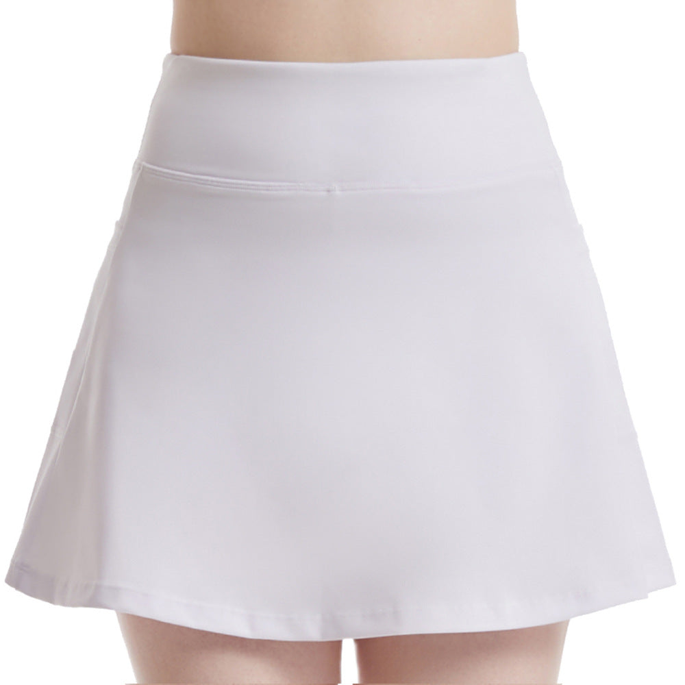 Yoga Culottes Women High Waist Multi Pocket Dancing Skirt Running Training Fitness Exercise Tennis Skirt