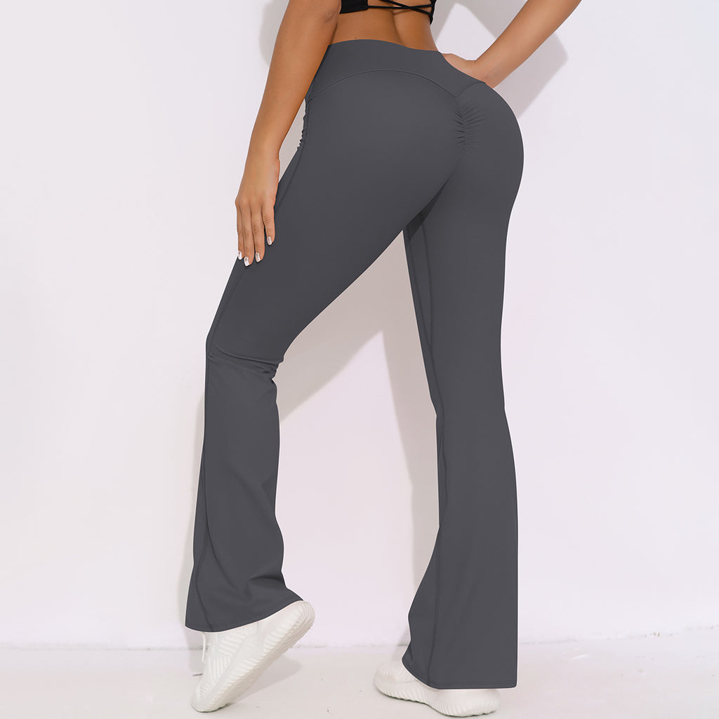 Pantalones cortos de cintura alta, transpirables, cepillados, elásticos, con realce de cadera, informales, con bolsillo, de pierna ancha, para correr, fitness y yoga.