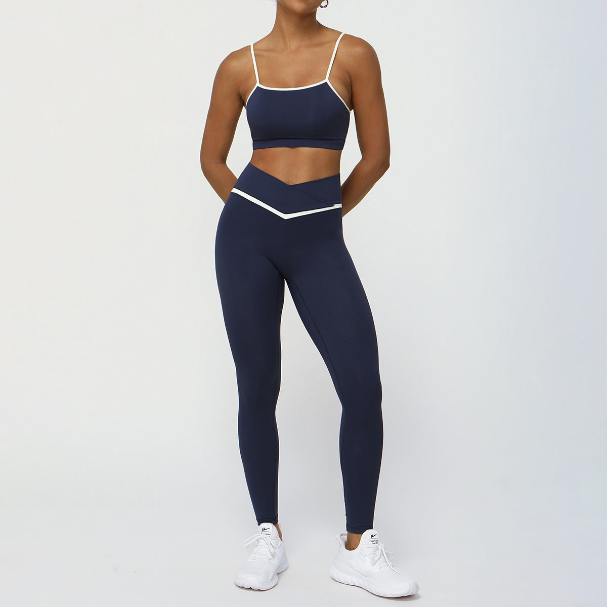 Dark Blue Trousers Set