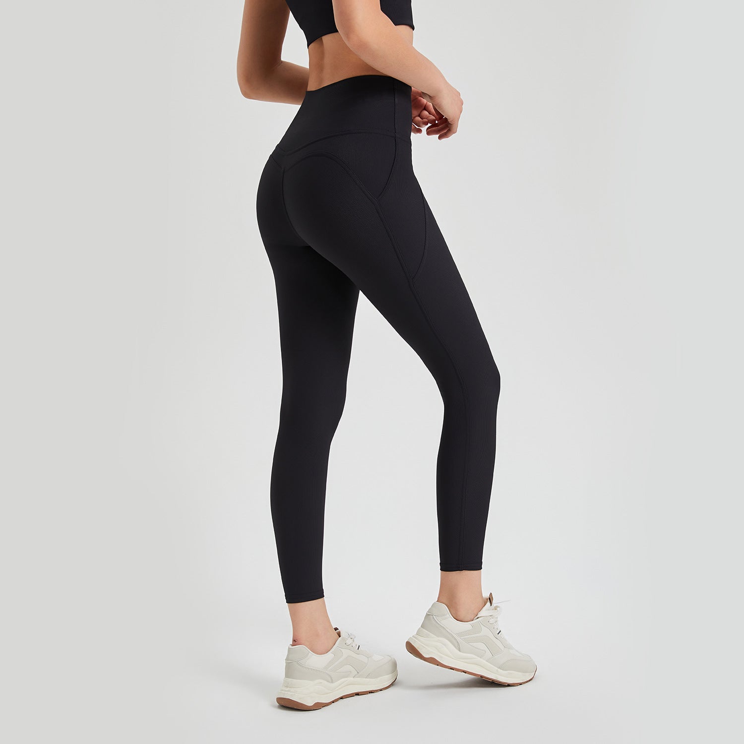 Pantalones de yoga para mujer, cintura alta, color melocotón, levantamiento de cadera, leggings deportivos para correr, ropa de yoga para fitness, ropa exterior, pantalones