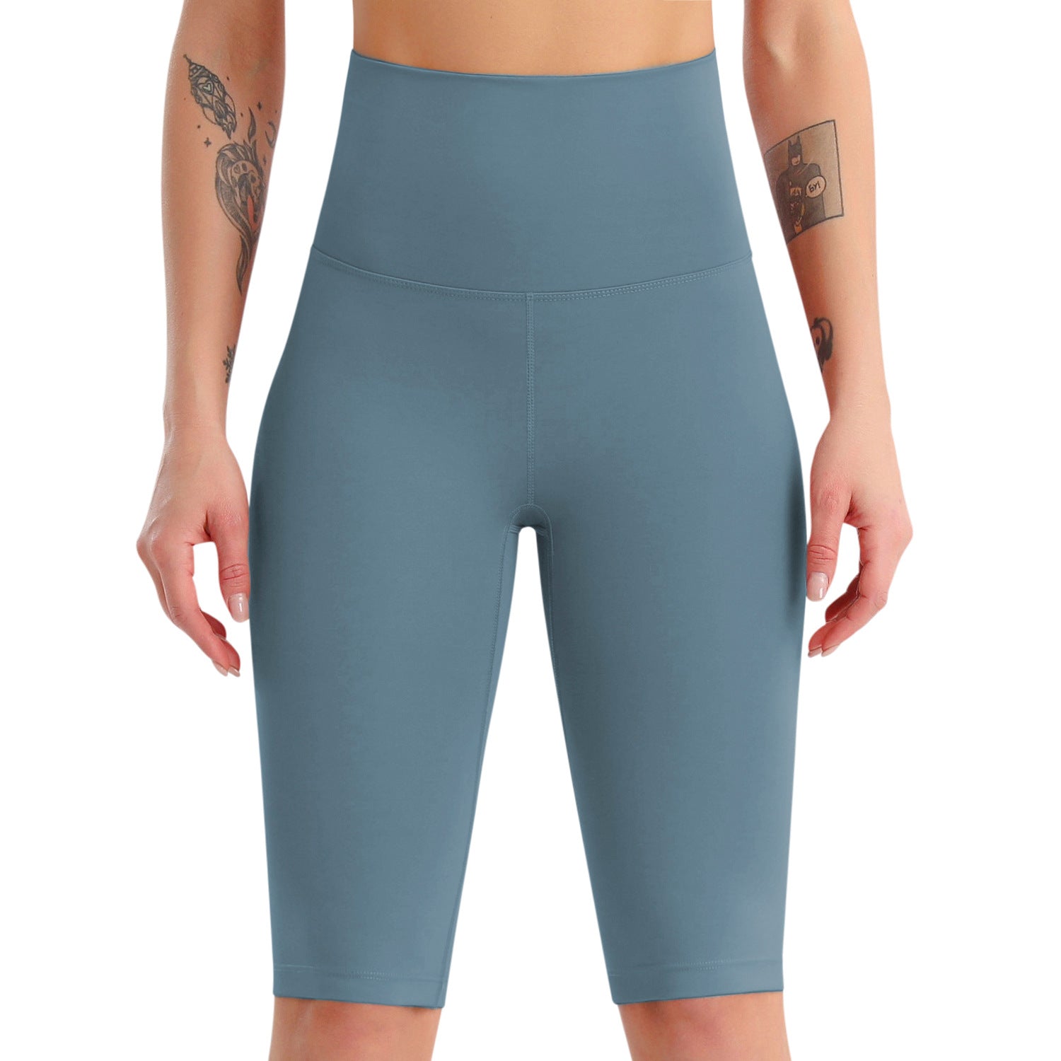 Yoga Pants Women High Waist Nude Feel Quick Drying Fitness Shorts Running Aerobics Sports Tights
